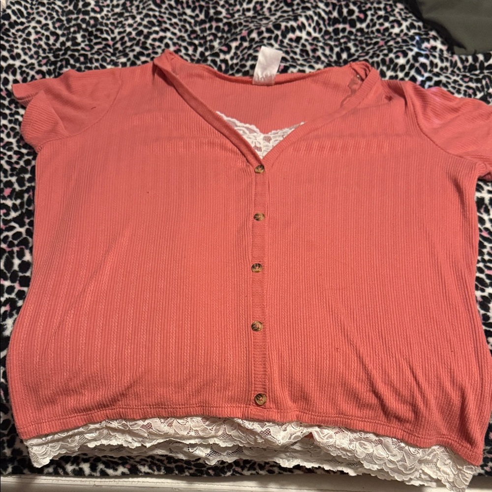 Nobody Denim Coral Button-Up Blouse